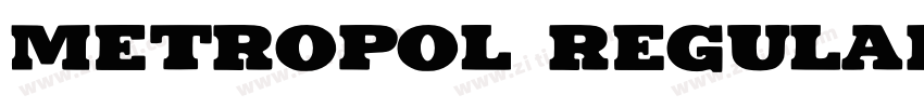 Metropol Regular字体转换